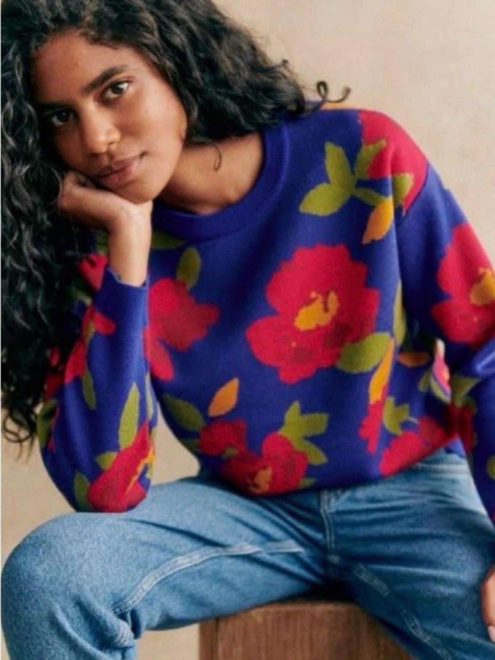 Sezane Beatrice Jumper Flash Flowers